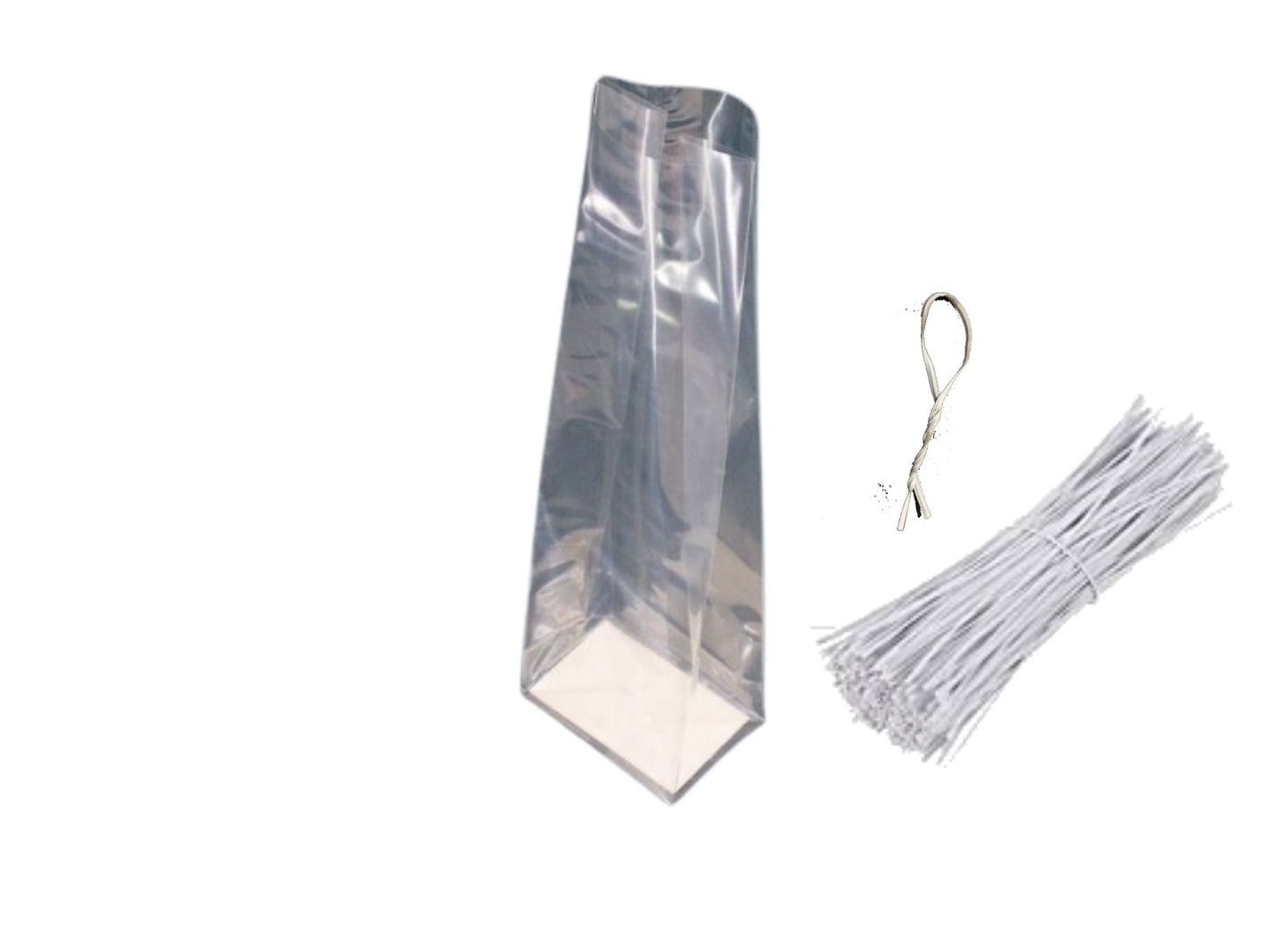 Bolsa PP con Base Cartón - pack 100 unidades