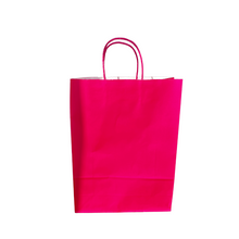 Cargar imagen en el visor de la galería, 100 Bolsas Kraft Grande Alta FUCSIA, ROJA O AZUL 30x12x41
