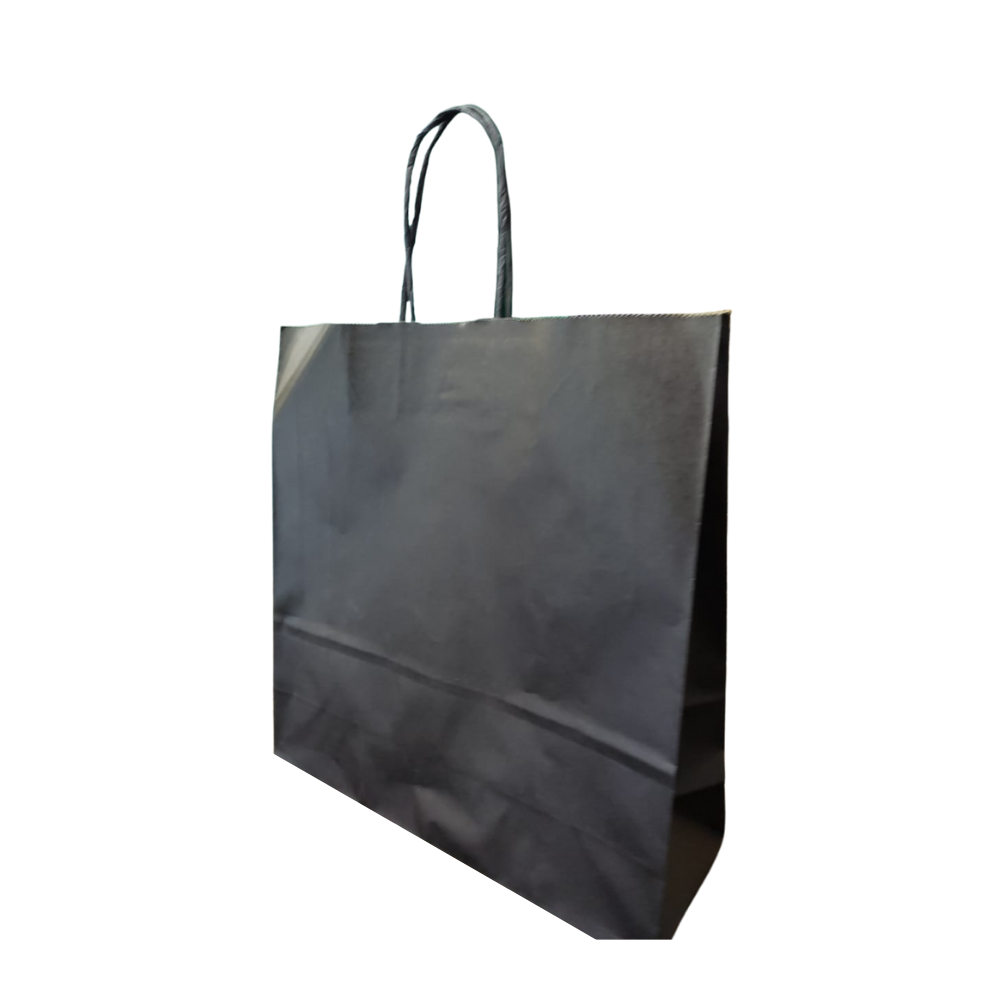 100 Bolsas kraft Grande Negra 31x11x33
