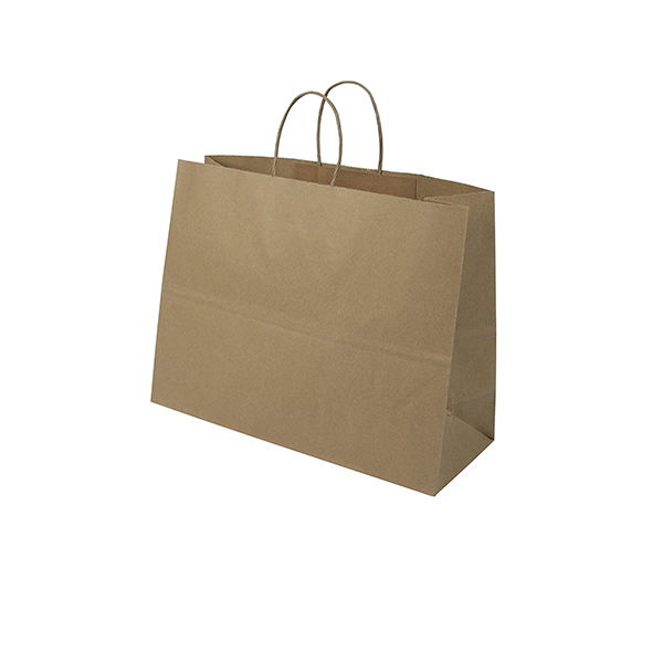 PACK 25 BOLSA KRAFT LARGA BAJA 40x15x30 CM - PUNTO ENVASES