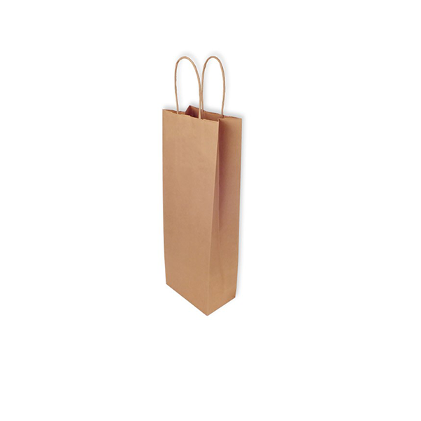 25 Bolsas Kraft Botella 14x8x40 - PUNTO ENVASES