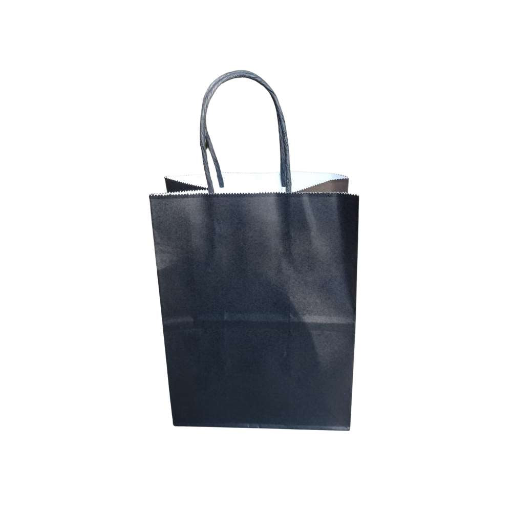 25 Bolsas kraft negra mini 14x8x20