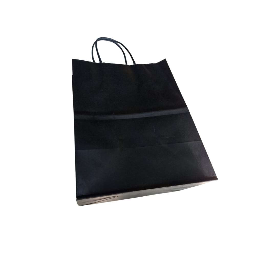 25 Bolsas kraft negra mini 14x8x20